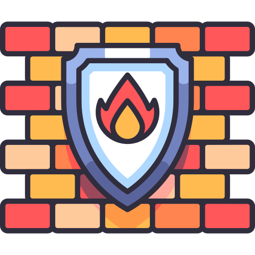 Ícone de um escudo simbolizando firewall e segurança de redes